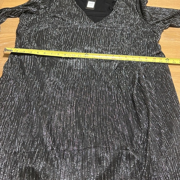 City Chic women’s plus size dress Sparkle Gunmetal size XXL/24 NWT - Picture 5 of 11